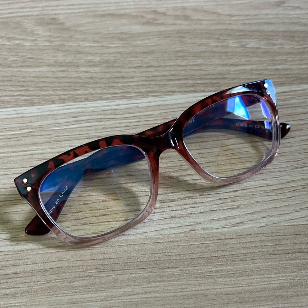 New Tortoise Shell Ombre Blue Light Blocking Glasses